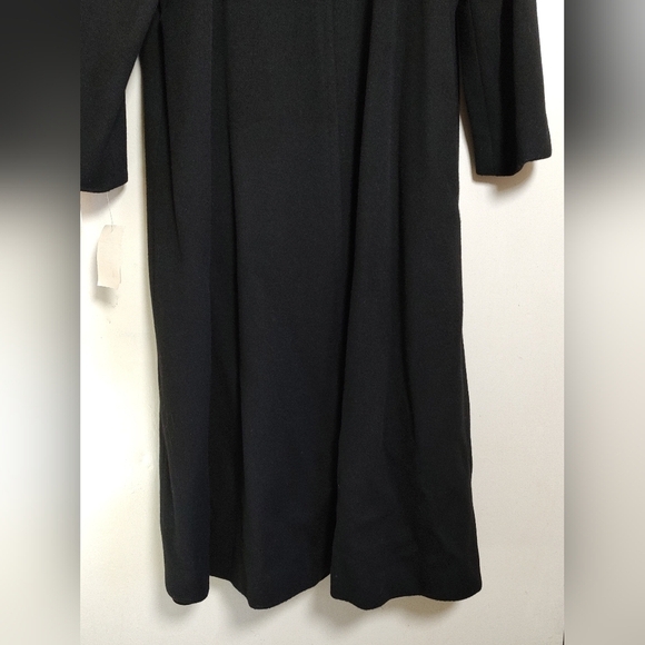 Kasper Womens Longline Black Wool Coat - Picture 14 of 14